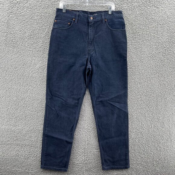 Vintage Levis 540 Jeans Mens 34X 29 Dark Blue Relaxed Straight 90S Y2K